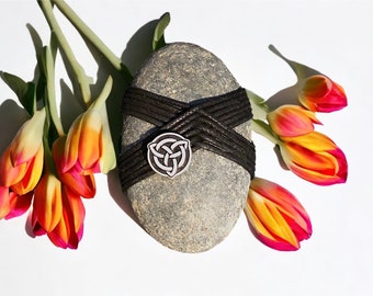 Piedra de meditación Zen envuelta a mano, Piedra de serenidad, Piedra de centrado, Pisapapeles único