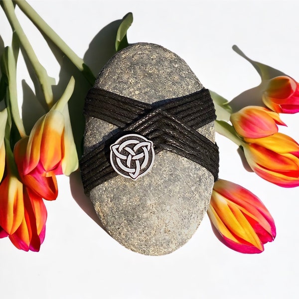 Hand-wrapped Zen Meditation Stone, Serenity Stone, Centering Stone, Unique Paperweight