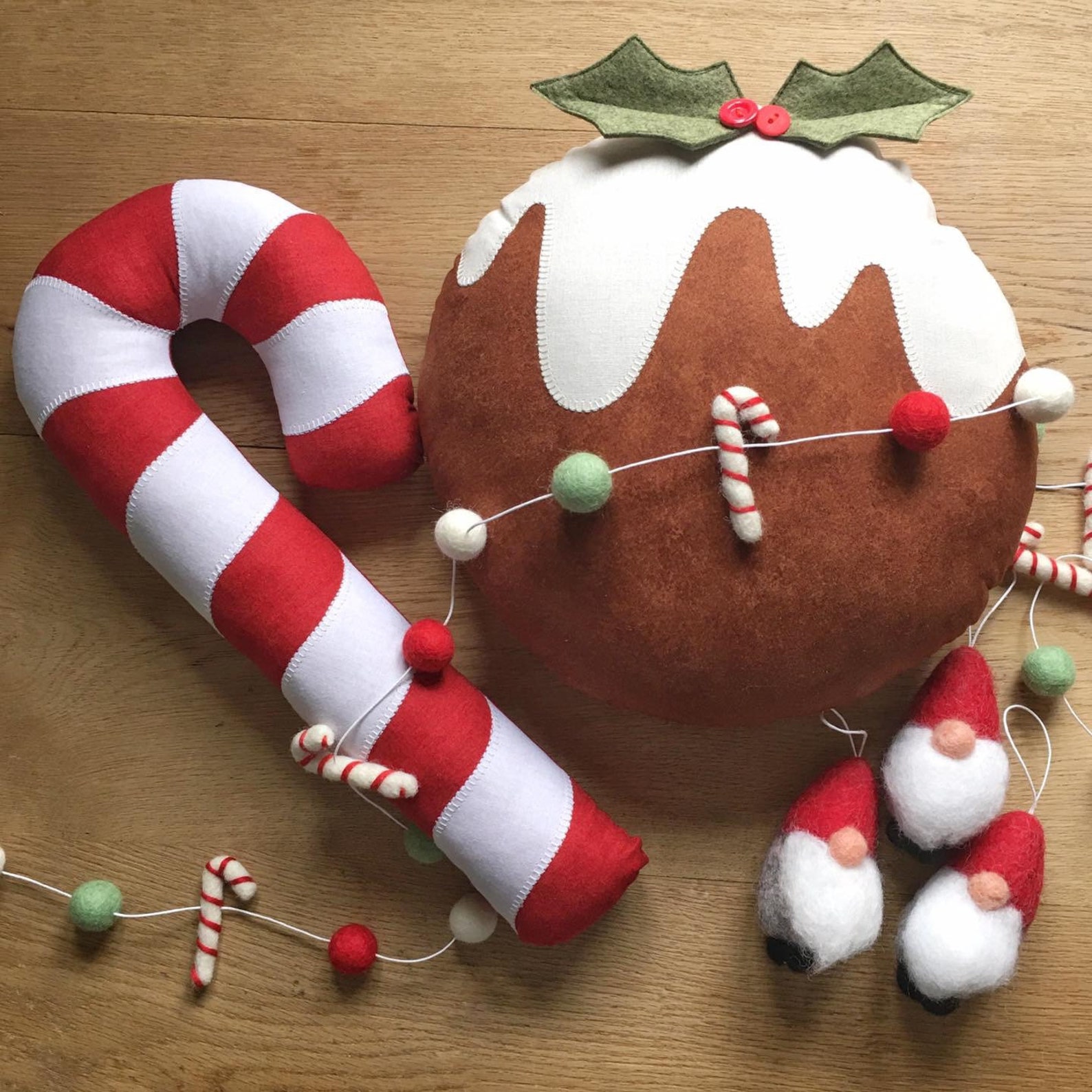 Candy Cane Pillow Novelty Christmas Pillow Christmas Gift Etsy UK