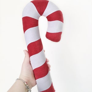 Candy Cane Pillow, Novelty Christmas Pillow, Christmas Gift, Candy Cane Decoration, Christmas Cushions, Traditional Christmas Decorations image 5