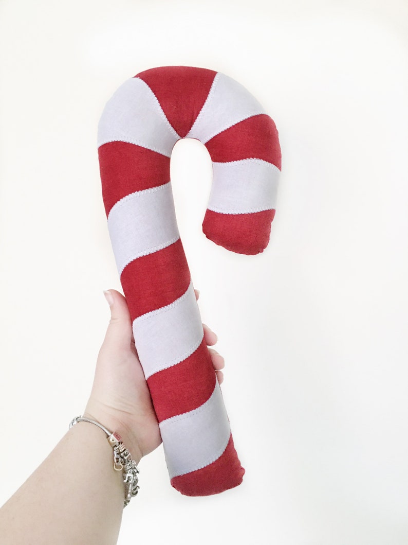 Candy Cane Pillow, Novelty Christmas Pillow, Christmas Gift, Candy Cane Decoration, Christmas Cushions, Traditional Christmas Decorations image 5