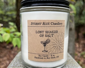 Bougie de soja "Lost Shaker of Salt" | Tête de perroquet | Fans de Jimmy Buffett