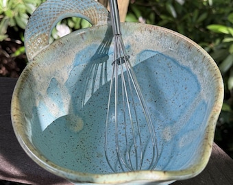 Bol à mélanger avec bec verseur - env. 53 onces Poterie en grès