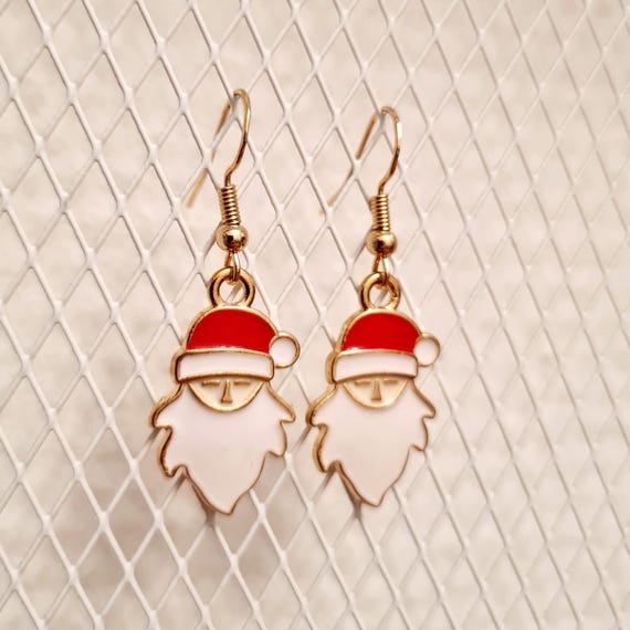 Earrings "Nicholas" made of enamel