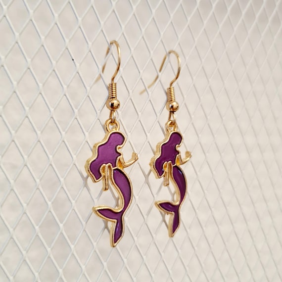 Earrings "Mermaid" made of enamel