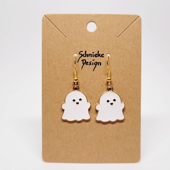 Earrings with ghosts