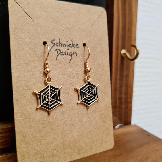 Spiderweb earrings