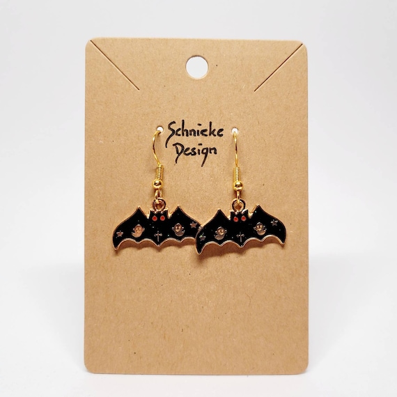 Earrings with small bats
