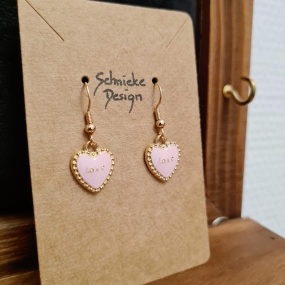 Earrings "Sweetheart" made of enamel