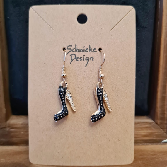 Earrings "High heels" made of enamel