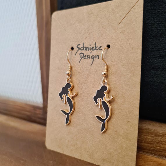 Earrings "Mermaid" made of enamel