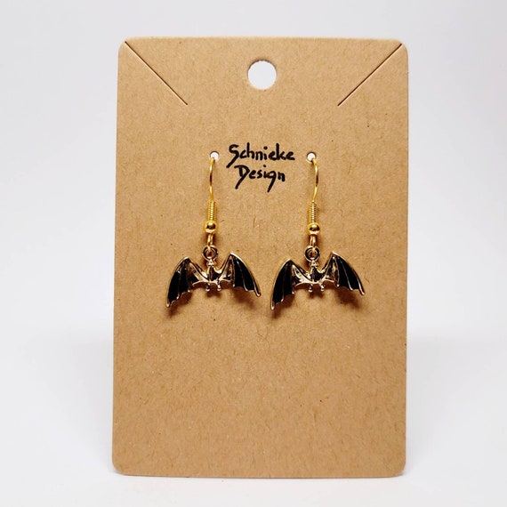 Earrings with small bats
