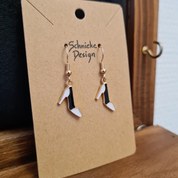 Earrings "High heels" made of enamel