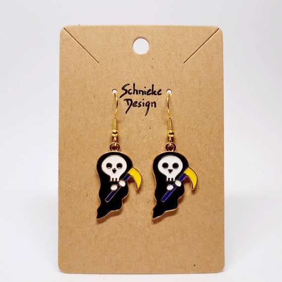 Earrings with scythe men