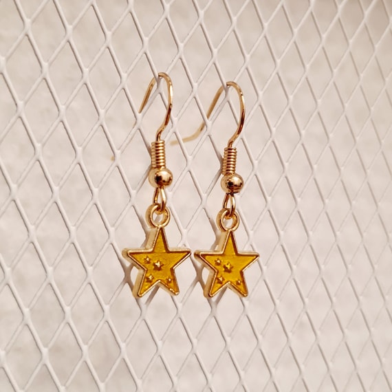 Enamel "Stars" earrings