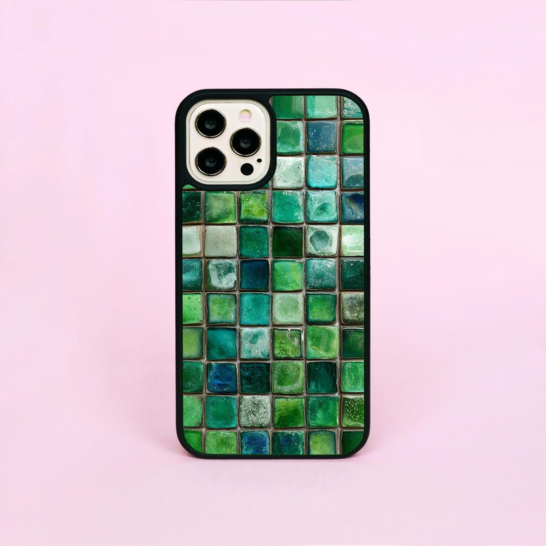 Green Mosaic Tile Tiles Emerald Design Phone Case/cover for iPhone 11 ...