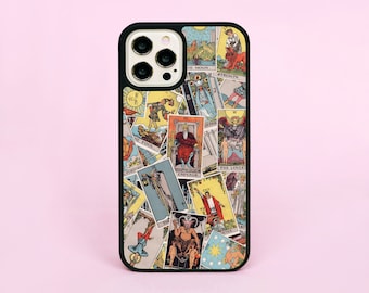 Tarot Cards Collage Rider-Waite-Smith Deck Moon Custom Phone Case/Cover For iPhone 11 12 13 14 15 16 Pro Max 16e