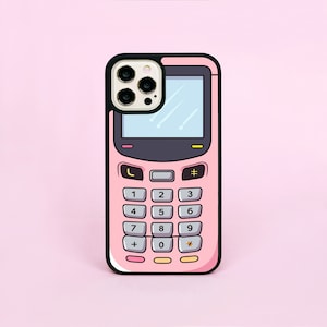 Retro Vintage Babyroze Mobiele Y2K 90'S 2000'S Noughties Telefoon Mobiele Case/Cover voor iPhone 11 12 13 14 15 16 Pro Max Mini Plus SE 16e