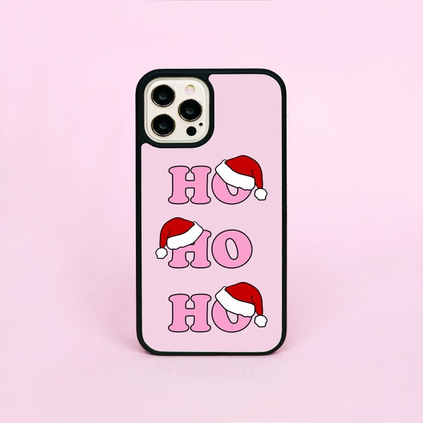 Christmas Santa Hats Ho Ho Ho Quote Custom Made Phone Case/Cover For iPhone 7 XR 11 12 13 14 15 Pro Max SE 2 Mini Samsung Galaxy A21s A53 5G