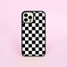 Checkered Checkerboard Check Checkers Black And & White Phone Case/Cover For iPhone 7 8 Plus X XS Max XR 11 12 13 14 Pro Max Mini SE 2 2020 