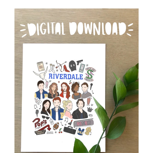 Riverdale Illustration Print- DIGITAL DOWNLOAD