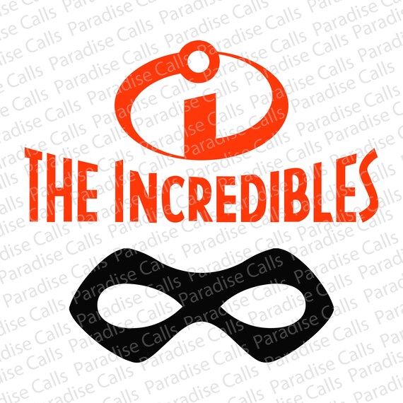 Disney Incredibles Logo and Mask Digital Download Cut File for - Etsy