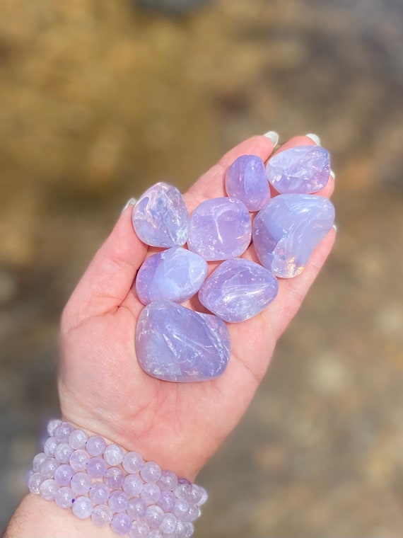 Lavender Moon Quartz Blue Gem Rose Quartz Rare High Quality Etsy