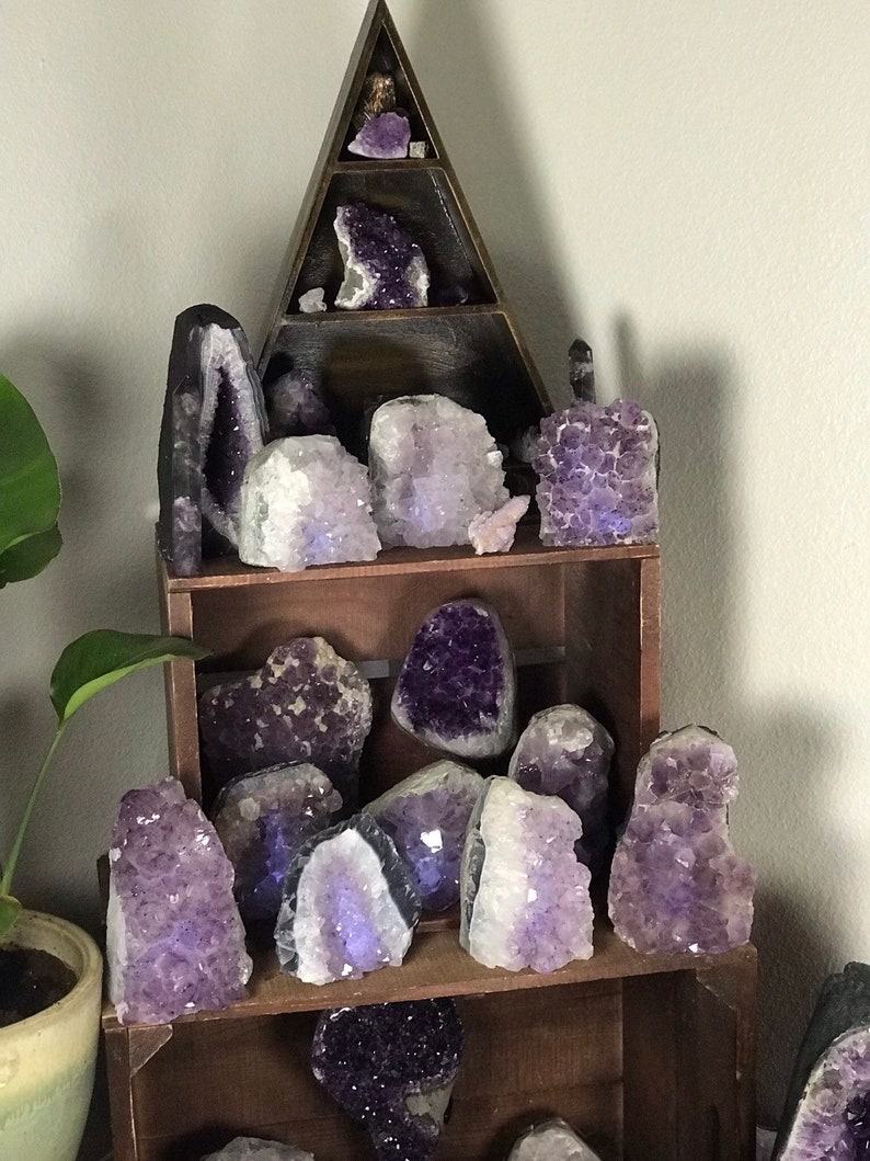 Amethyst Crystal Lamp Lamp for Bedroom Amethyst Crystal Etsy
