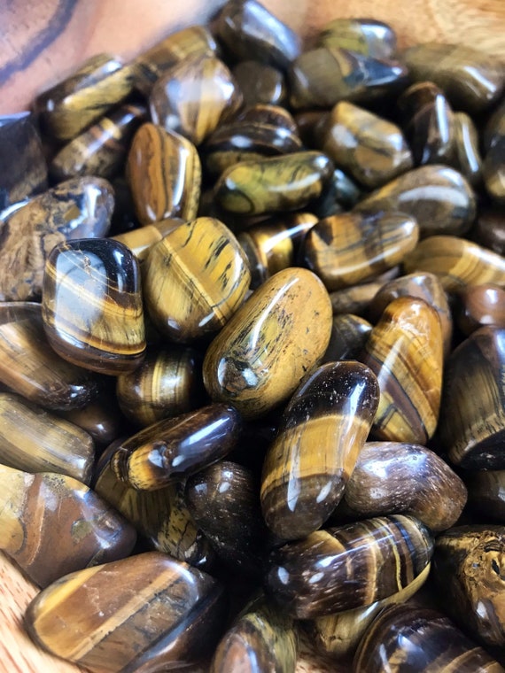 Tiger/'s Eye Polished Gemstone Crystals Rock Lovers W//Pouch Lot of 25 Gemstones