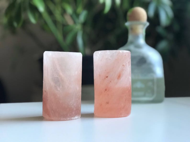 Himalayan Salt Shot Glasses Pink Himalayan Sea Salt Etsy