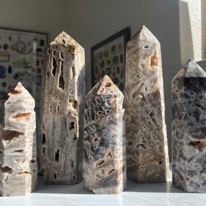 Sphalerite Druzy Towers, Large Microcrystalline Druzy Sphalerite Generators