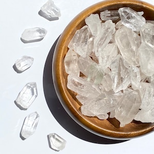 Clear Quartz Crystal Points, Natural Raw Quartz, Bulk Crystals