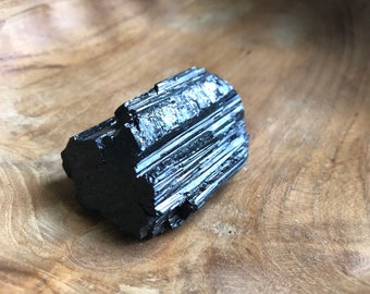 Black Tourmaline Schorl Crystal, Protective Meditation Stone