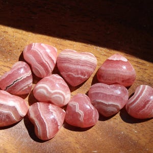 Rhodocrosite Mini Heart, High Quality Small Heart Shaped Stone