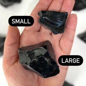 Raw Obsidian, Natural Rough Obsidian Specimen, Protection Stone, Obsidian Healing Stone