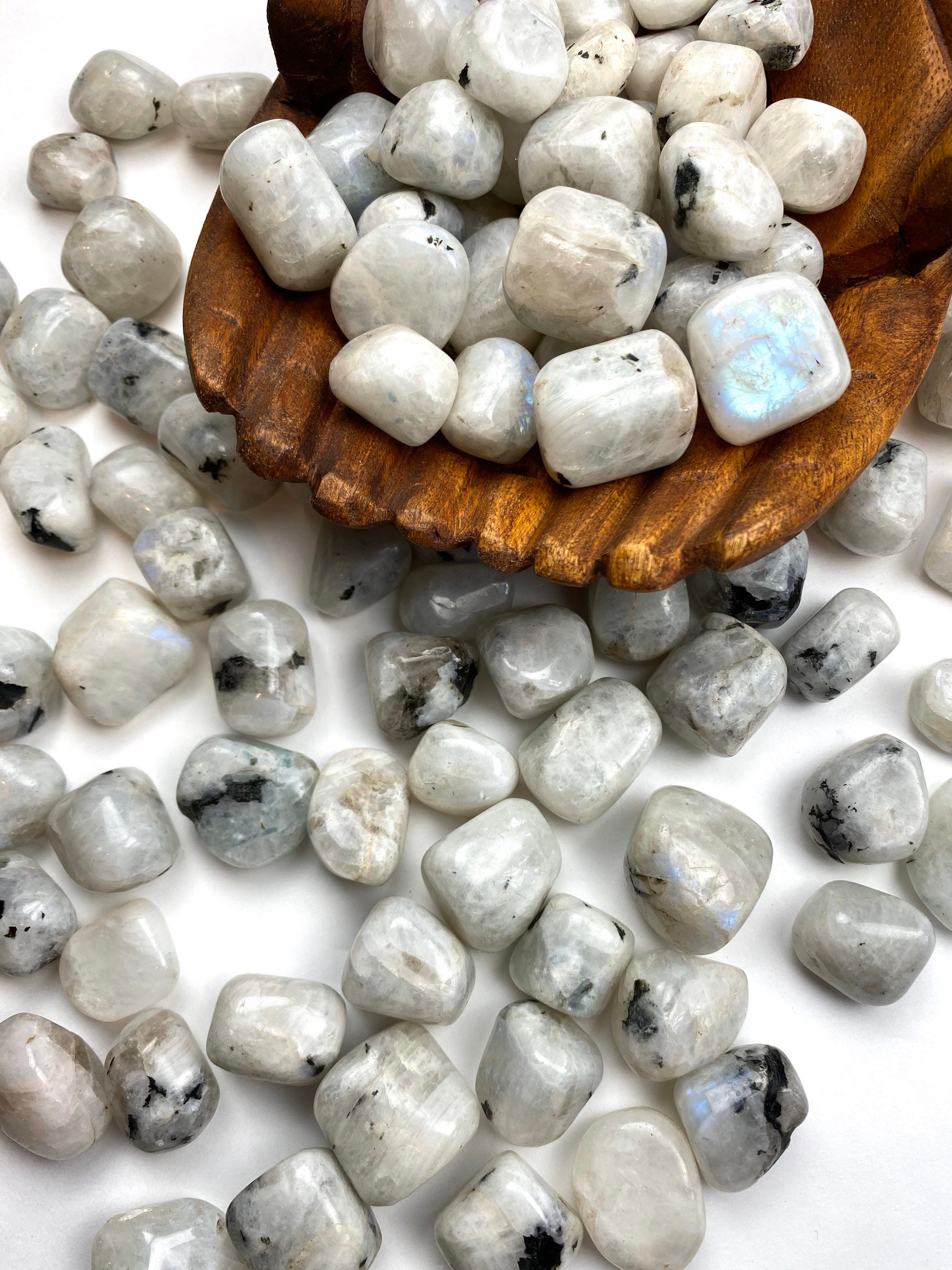 Rainbow Moonstone Tumbled Stone | Pocket Rock | Polished Moonstone ...