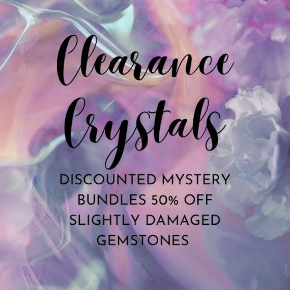 Clearance Crystals 50 Off Discounted Mystery Crystal Bundles Assorted Discounted Slightly Damaged Gemstones Etsy