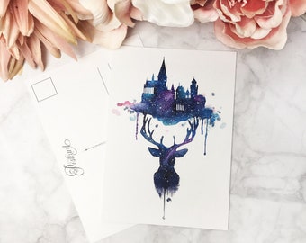 Watercolor printed POSTCARD - Always.