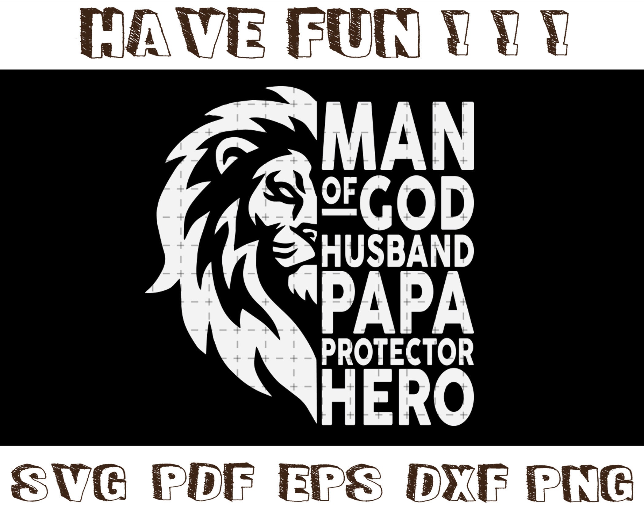 Download Man Of God Husband Daddy Protector Hero Svg Etsy