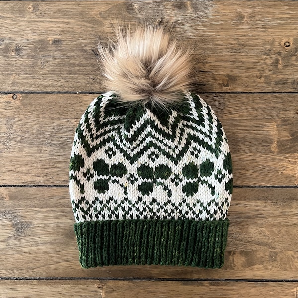 Lucky Charm Beanie Knitting Pattern