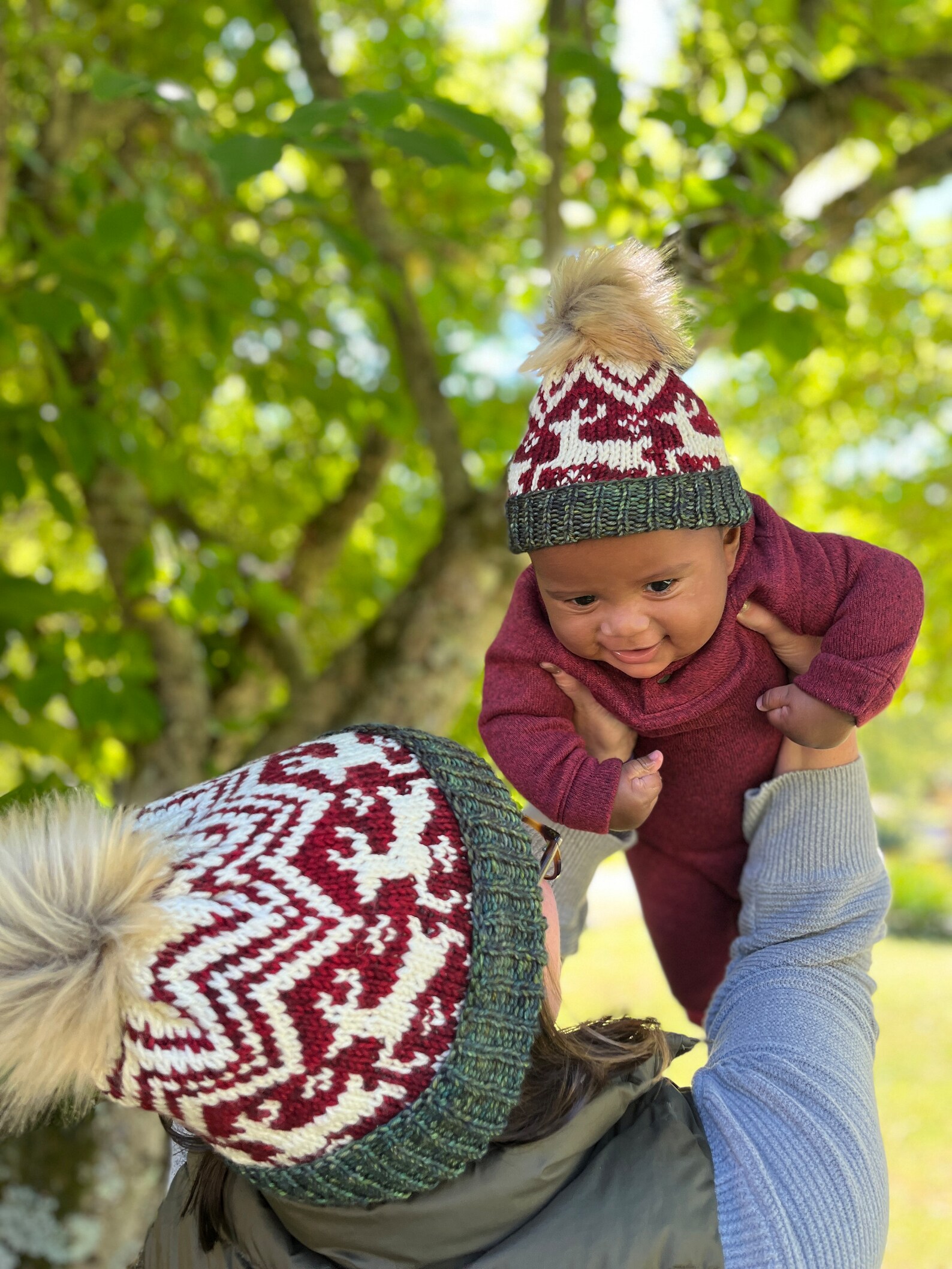 Reindeer Romp Beanie Knitting Pattern - Etsy