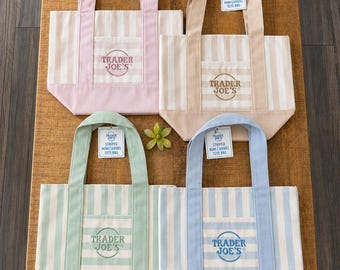 Trader Joe’s summer mini canvas totes -caddy insert