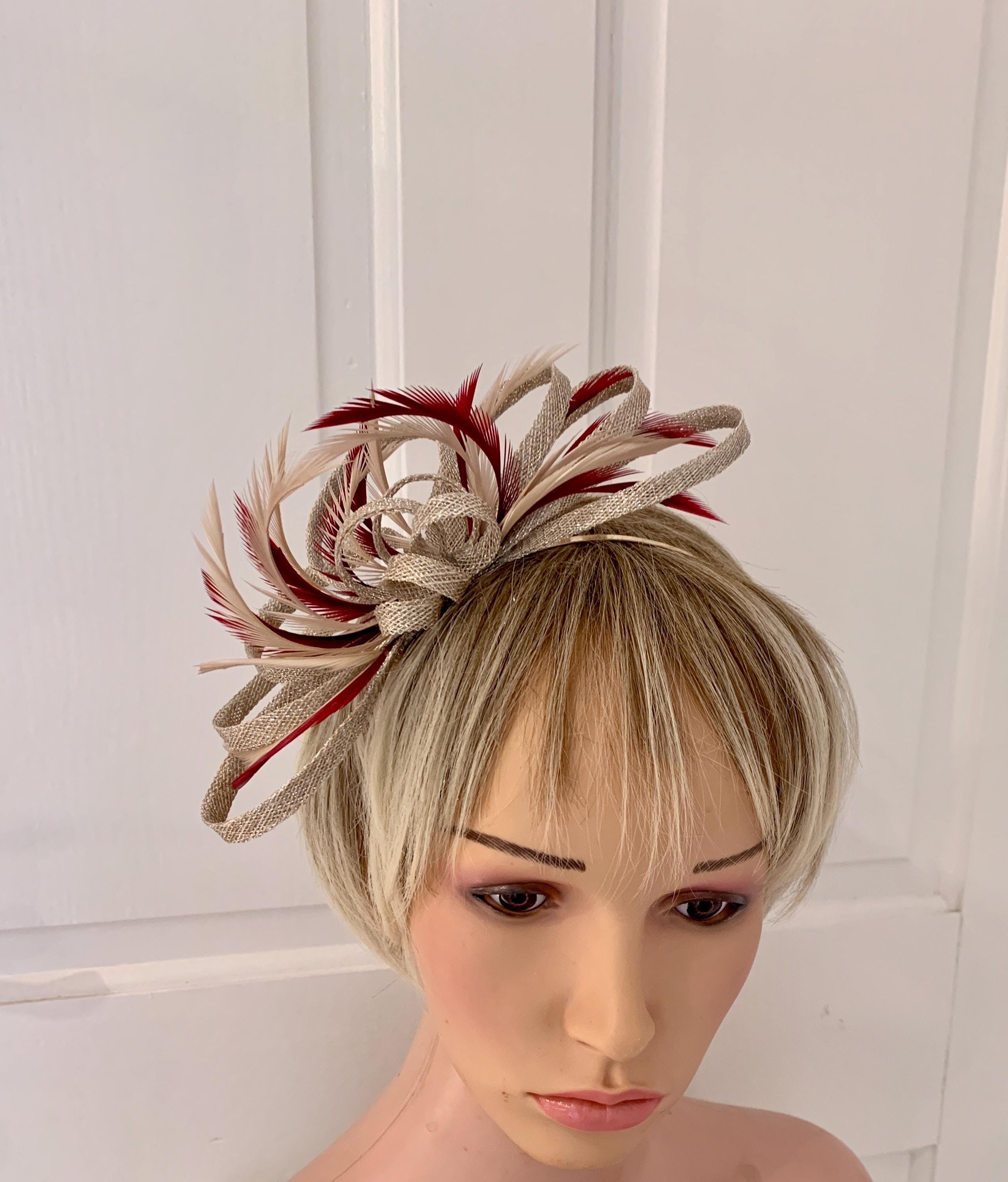 Red Fascinator UK