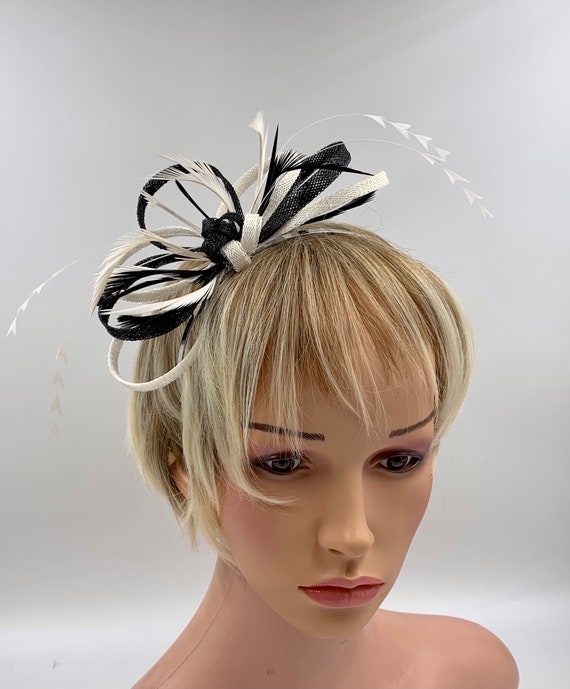 Feather Fascinator Ivory 
