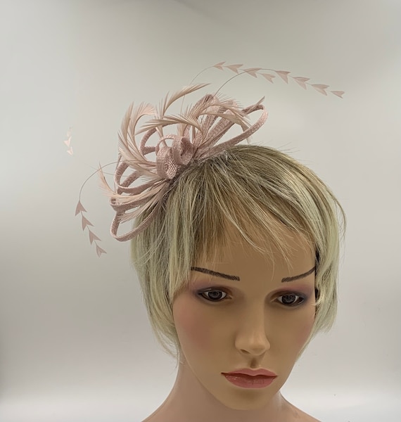 Nude Blush Pink Fascinator Blush Pink 
