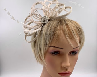 Neutral Fascinator - Etsy UK
