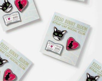 NEW: Hello Bunny Bloom x Stray Cat Social Club Pin Set