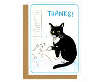 Cat-Lover Thank You Greeting Card