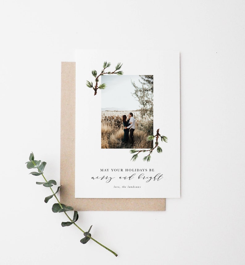 Modern Greeting Card Simple Holiday Card Christmas Card