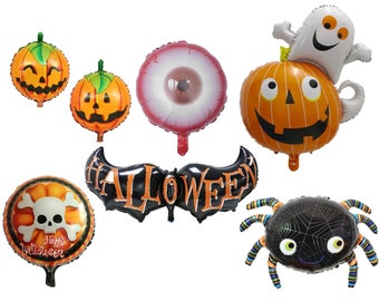 Halloween Spider Bat Skull Skeleton Party Balloon
